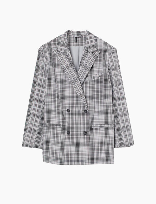 Linen Check Blazer